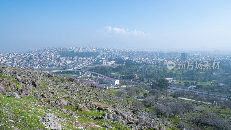 Cityscape In Turkey, İzmir Yeşildere Street, Buca View, Local Area In Spring